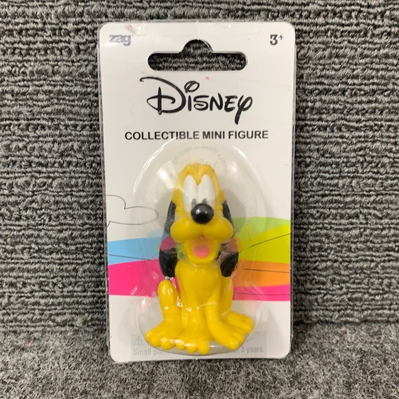 Disney Toys Disney Collectible Mini Figure Pluto Dog By Zag Toys